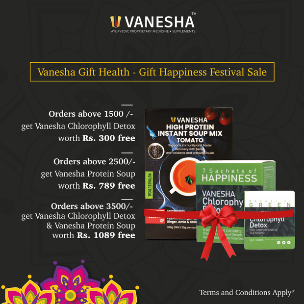Daily Essential Combo (Ashwagandha + Damashni) & Get Vanesha Tulasi Free